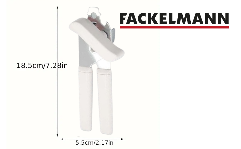 Frackelmann Multi Function Can Opener with Built in Bottle Cap Remover, 18cm