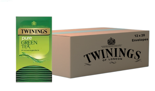 Twinings Pure Green Envelopes 20's | 12 x 20's Bundle