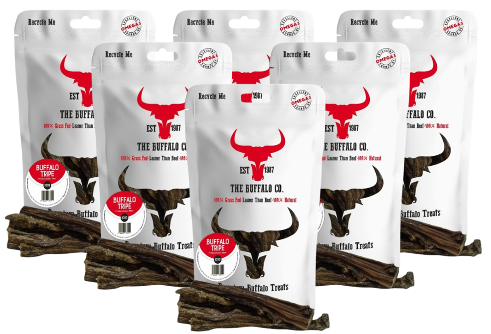 Buffalo Tripe | 100% Natural Grass-Fed Dog Treats | 1 x 100g