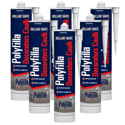 Polycell Decorators Caulk | Brilliant White | 1 x 380ml