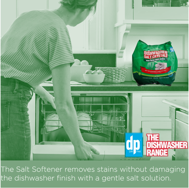Dri Pak Dishwasher Salt 2kg | 4 Pack Bundle