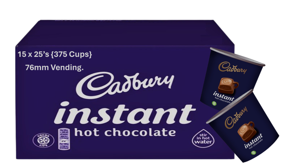 Cadbury Hot Chocolate In-Cup 25s, 76mm