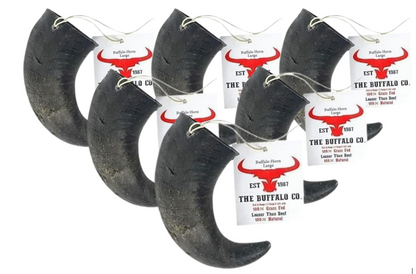 The Buffalo Co. Buffalo Horns for Dogs Small 4–5 Inch