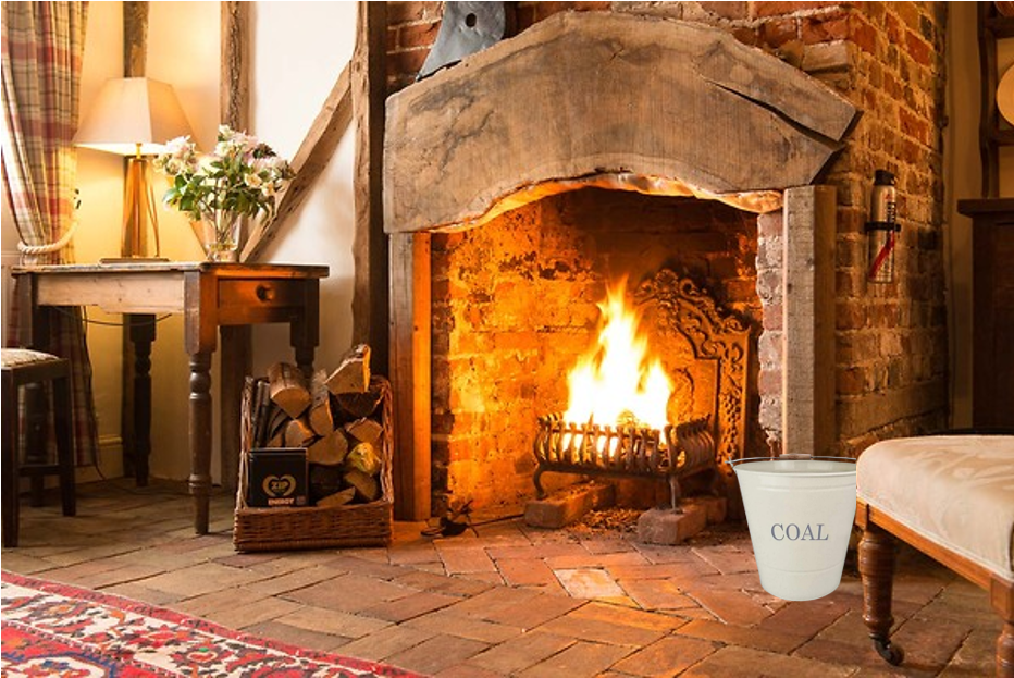 Manor Fireside Home Furnishings Coal Bucket Cream 0463