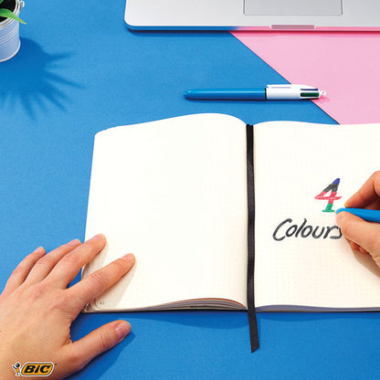 Bic 4-Colour Ballpoint Pen (Pack 12)