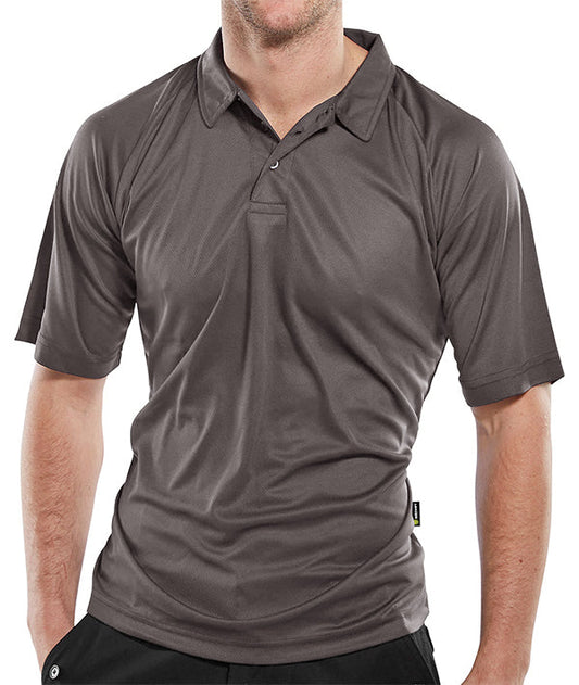 B-Cool Wicking Polo Shirt Grey 3XL