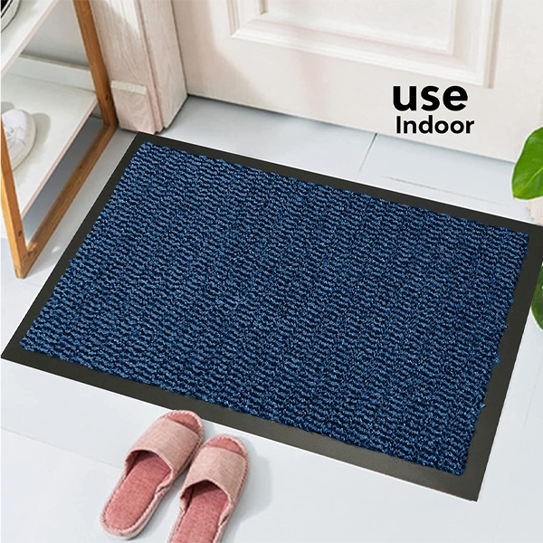 Fixtures Barrier Doorway Door Floor Mat 40cm x 60cm Blue