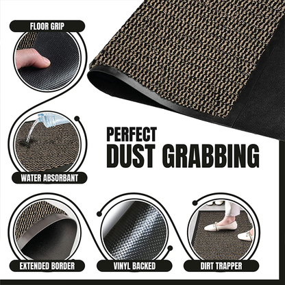 Fixtures Barrier Doorway Door Floor Mat 60cm x 120cm Brown