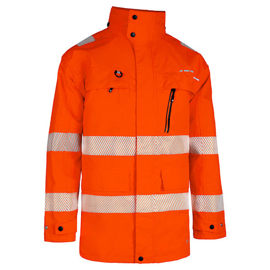 Beeswift Deltic Hi-Vis Ripstop Breathable and Waterproof Rail  Jacket - {ALL COLOURS / SIZES}