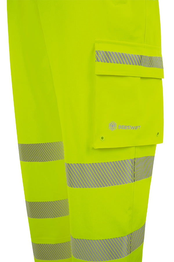 Beeswift Stormwear Mens Hi-Vis Overtrouser Yellow ALL SIZES