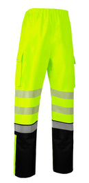 Beeswift Deltic Hi-Vis Two-Tone Ripstop Breathable and Waterproof Rail OverTrouser - {ALL COLOURS / SIZES}