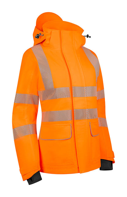 Beeswift Stormwear Womens Hi-Vis Jacket Orange ALL SIZES