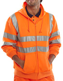 Beeswift Essential Hi-Vis Zipped Hoodie - {ALL COLOURS / SIZES}