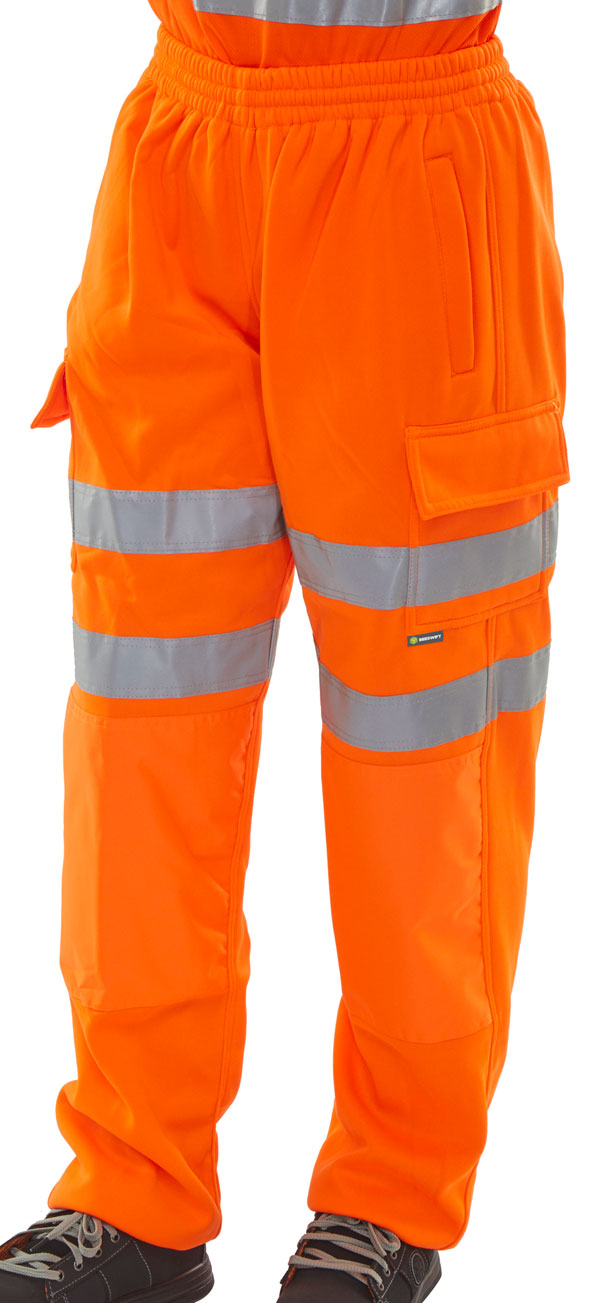 Beeswift Fleece Jogger Hi-Vis Trousers - {ALL COLOURS / SIZES}