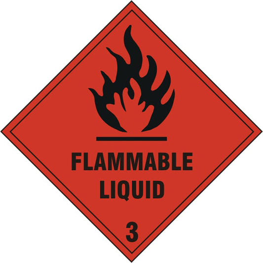 Flam Liquid 3 Sign Red 200X200mm Box 5's