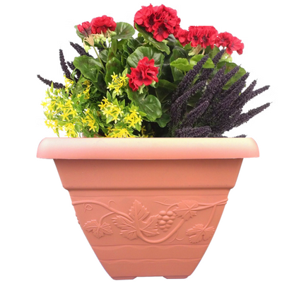Wham Vineyard Terracotta Square Planter 32cm H236 (Pack of 4 Planters)
