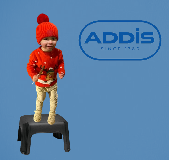 Addis Step Stool 25cm High Black