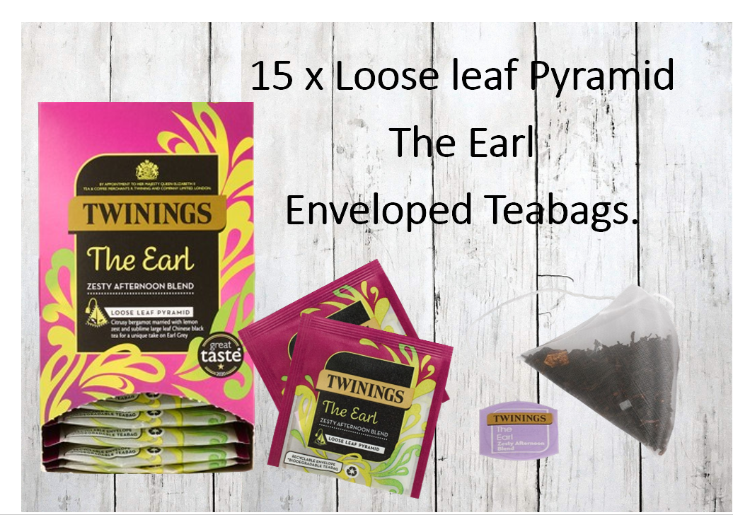 Twinings The Earl Zesty Afternoon Blend Pyramid Bags 3x 15s {45's}