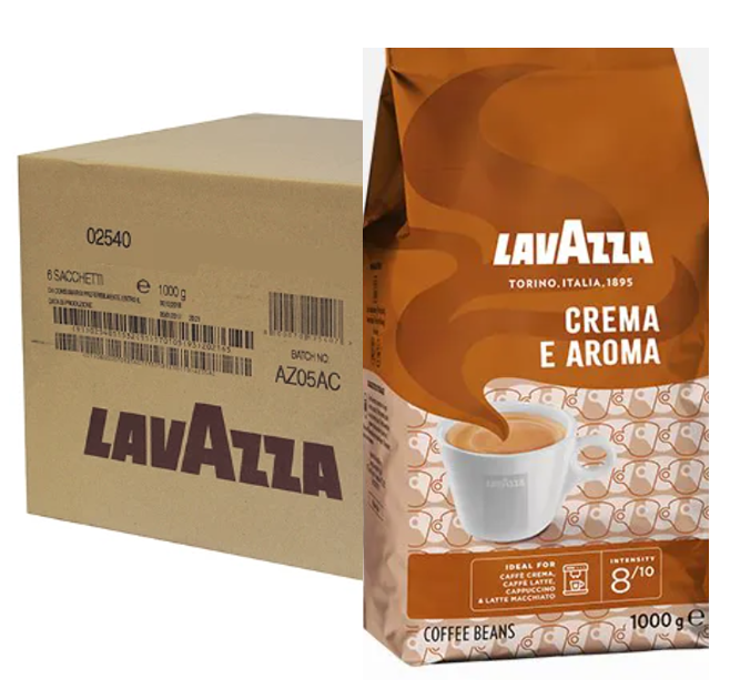 Lavazza Crema e Aroma Coffee Beans 1kg {Brown} - UK BUSINESS SUPPLIES