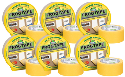 Frog Tape Yellow | Delicate Surface Painters Masking Tape | 48mm X 41.1M Roll
