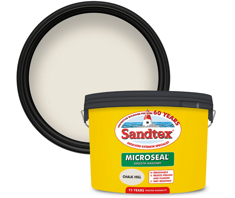 Sandtex Ultra Smooth Masonry Paint | Chalk Hill | 1 x 10L Tub