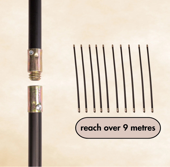 Kingfisher Drain Rod Set | Black | 12 Piece