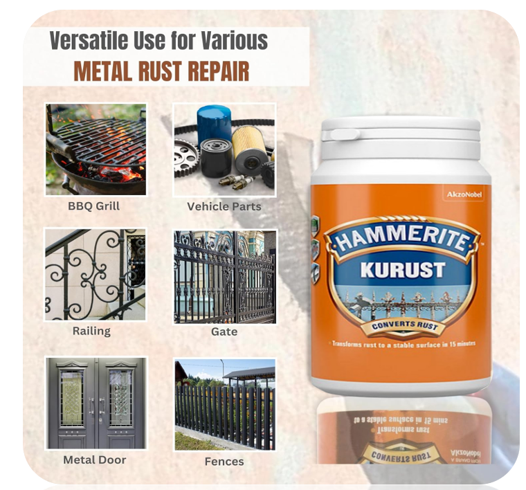 Hammerite Kurust Rust Killer Restores Rusty Metal One Coat Treatment 250ml