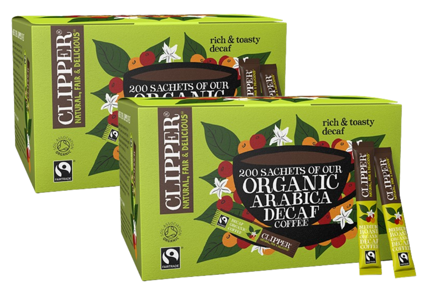 Clipper Organic & Fairtrade Instant Coffee 200 Sticks Decaf
