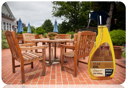 Barrettine Teak Oil Trigger Spray 500ml | 4 Pack Bundle