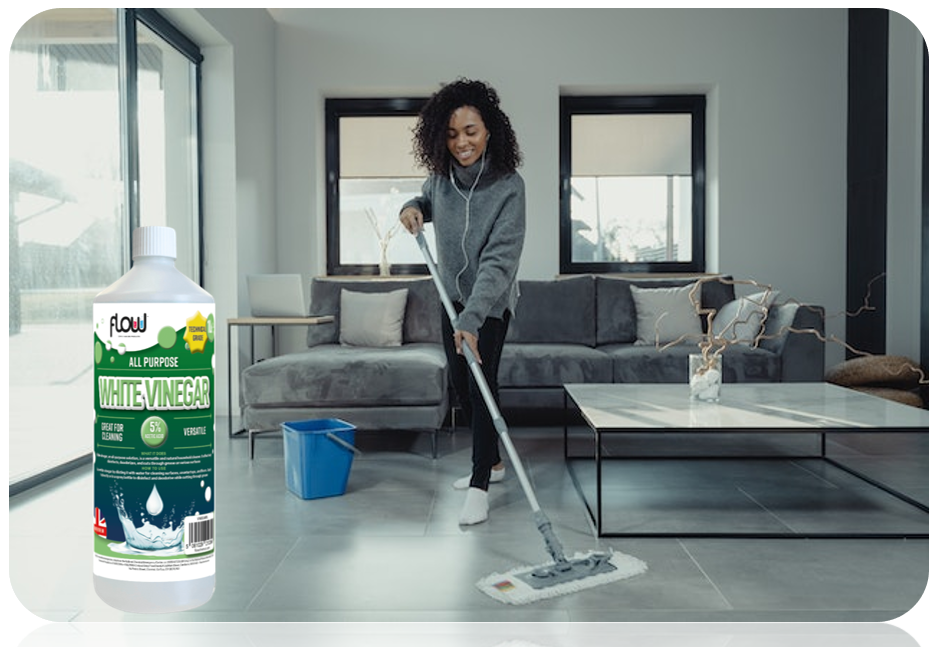 Flow Foodgrade White Vinegar Cleaner Limescale Remover Weed Killer 1 litre