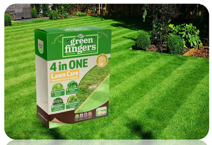 Doff Green Fingers 4 in One Lawn Feed, Lawn Care Treatment for Gardens 1.6kg