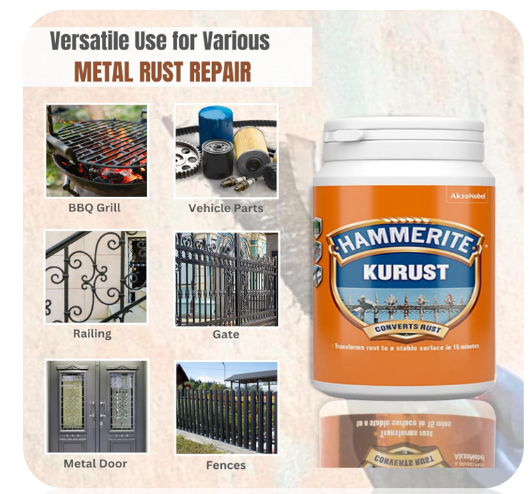 Hammerite Kurust Rust Killer Restores Rusty Metal One Coat Treatment 90ml