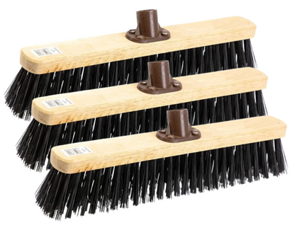 Castledale 18" Stiff Synthetic Brush Head with Plastic Socket