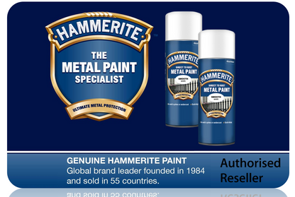 Hammerite Spray Paint for Metal | Direct to Rust Exterior Metal Paint | Smooth Finish | WHITE