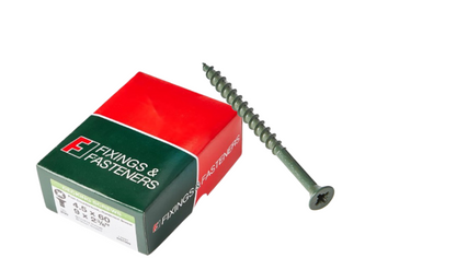 Forgefix Countersunk Decking Screws | 4.5 X 60Mm | Green | Box 200
