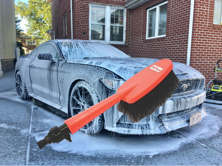 Water Fed Hilka Tools Wash Brush with flow Regulator