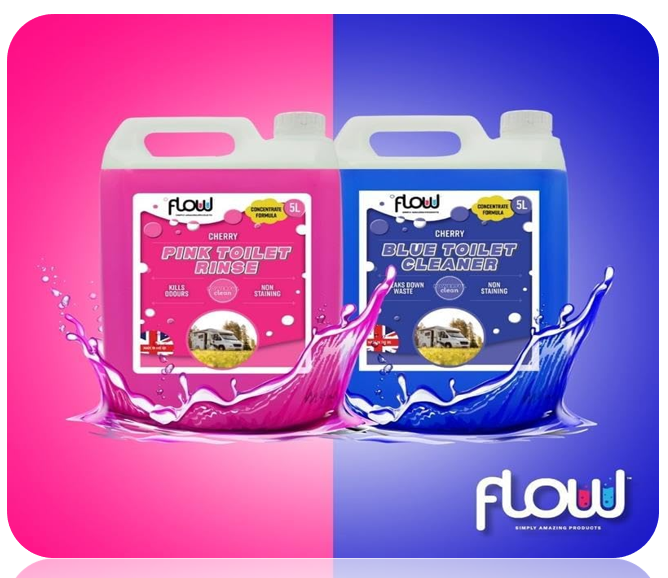 Flow Blue Chemical Motorhome & Caravan WC Toilet Cleaner 5 Litre.