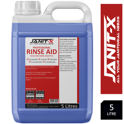 Janit-X Professional Rinse Aid - Premium Rinse Aid Additive 5 Litre