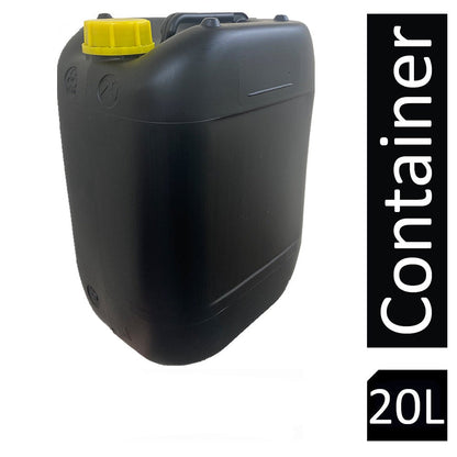 Ecostacker Black Drum/Jerry Can & Yellow Lid 20 Litre