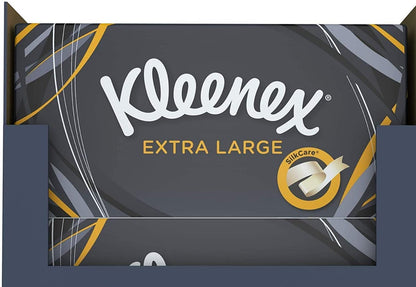Kleenex Extra Large Single White Handkerchief Tissues Paper 90 x 2 ply Pack Extra Large Box