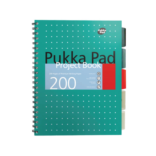 Pukka Pads Metallic Green B5 Project Book 8518-MET 3 Pack