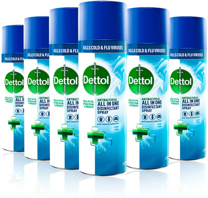 Dettol Antibacterial All-in-One Disinfectant Spray Crisp Linen 400ml 3021337 - UK BUSINESS SUPPLIES