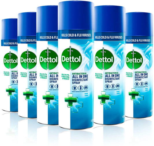 Dettol Antibacterial All-in-One Disinfectant Spray Crisp Linen 400ml 3021337 - UK BUSINESS SUPPLIES