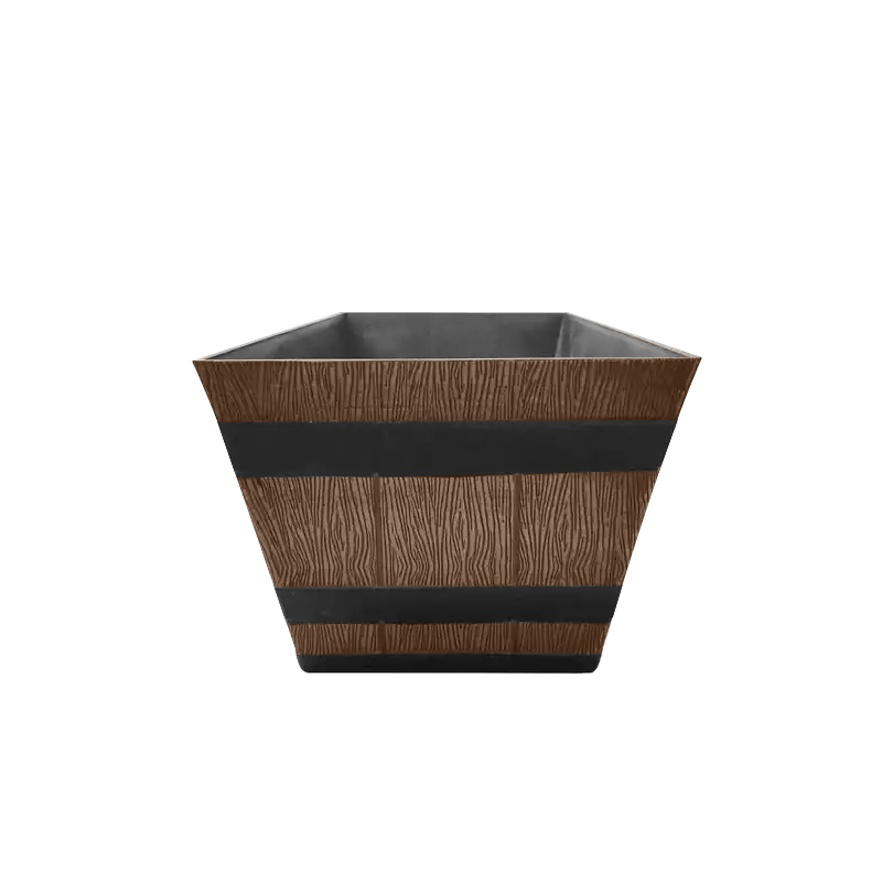 Barrel Design Tan Trough L50cm x W25.5cm x H19.5cm