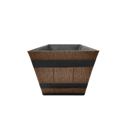 Barrel Design Tan Trough L50cm x W25.5cm x H19.5cm