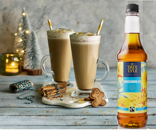 Tate & Lyle Fairtrade Gingerbread Barista Coffee Syrup 750 ml, Discounted Pump Option.