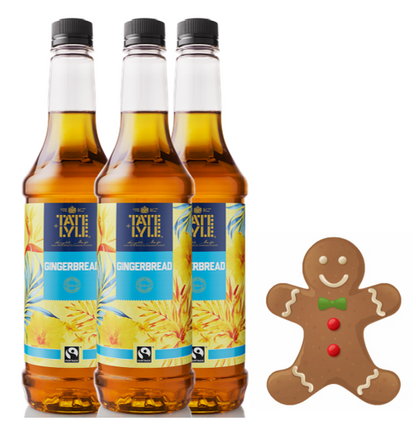 Tate & Lyle Fairtrade Gingerbread Barista Coffee Syrup 750 ml, Discounted Pump Option.