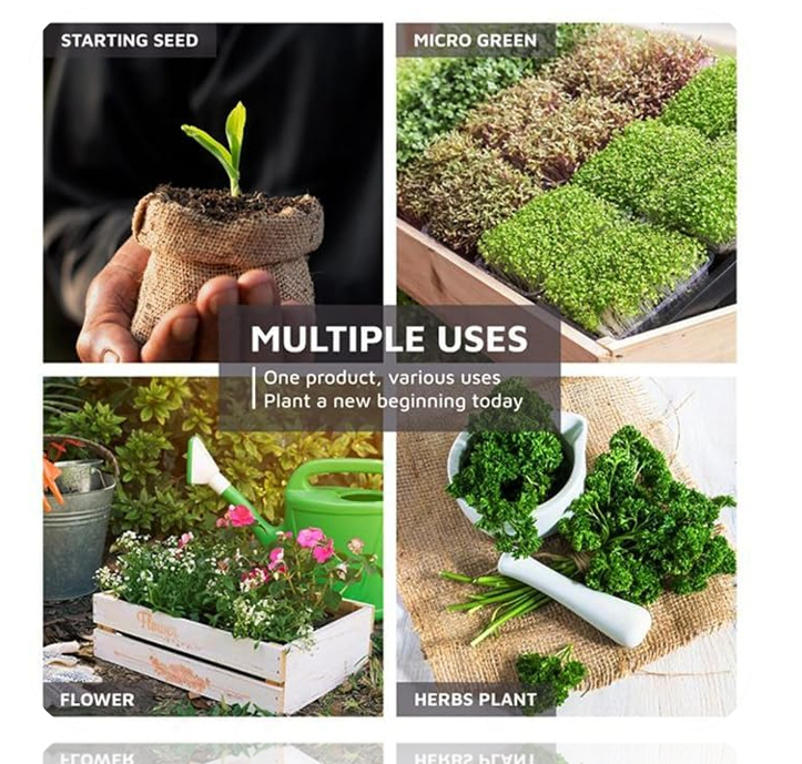 5kg Coir Potting Mix Brick | Expands to 75 Litre of 100% Natural Compost
