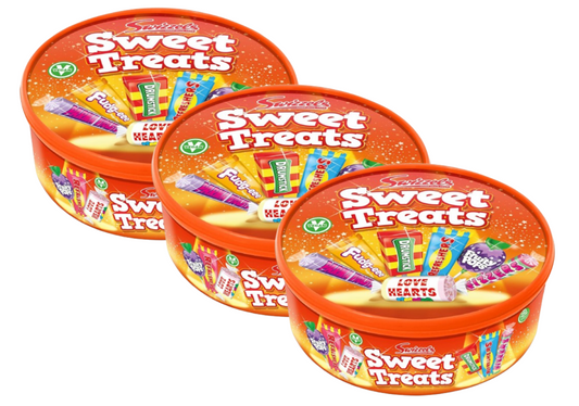 Swizzels Sweet Treats Tub 600g | Swizzels Sweet Shop Favourites | 3 Pack