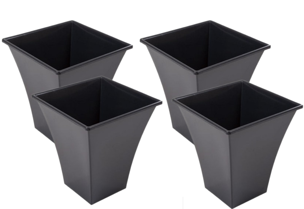 Wham Black Square Metallica Pot 28cm H308